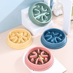 Home eco friendly food grade pp bpa free slow feeding pet bowl for dog pet